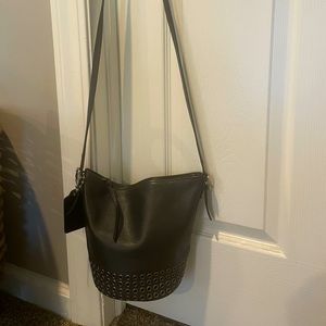 Coach-Bleeker black leather Grommet Bucket